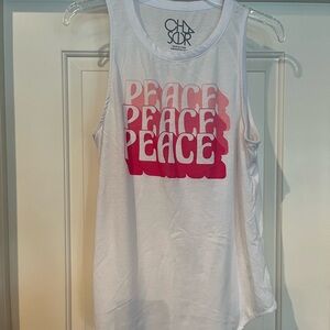 EUC. Chaser Peace tank top. Size L